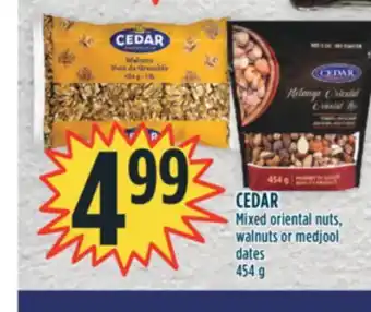 Marché Adonis CEDAR Mixed oriental nuts, walnuts or medjool dates offer