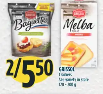 Marché Adonis GRISSOL Crackers offer