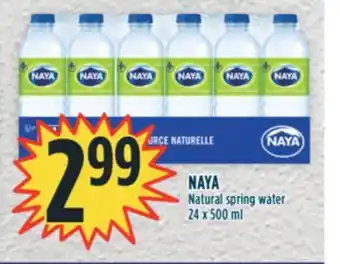 Marché Adonis NAYA Natural spring water offer