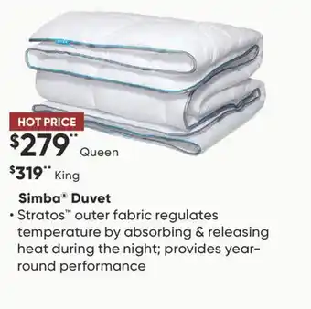 Sleep Country Simba Duvet offer