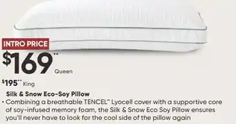 Sleep Country Silk & Snow Eco-Soy Pillow offer