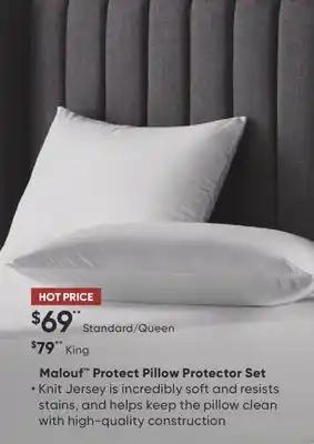 Sleep Country Malouf Protect Pillow Protector Set offer