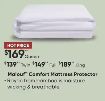 Sleep Country Malouf Comfort Mattress Protector offer