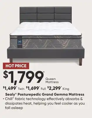 Sleep Country Sealy Posturepedic Grand Gemma Mattress offer