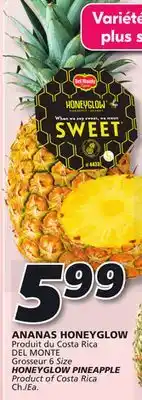 IGA DEL MONTE HONEYGLOW PINEAPPLE offer