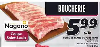 IGA PORC NAGANO FRESH PORK SIDE RIBS offer