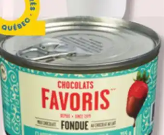 IGA CHOCOLATS FAVORIS CHOCOLATE FONDUE offer