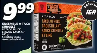 IGA LE TACO TRUCK FROZEN TACO KIT offer