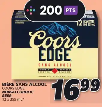 IGA COORS EDGE NON-ALCOHOLIC BEER offer