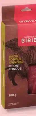 IGA LA MAISON DU GIBIER FROZEN GAME MEAT FOR CHINESE FONDUE offer