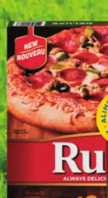 IGA RUSTICA FROZEN PIZZA offer