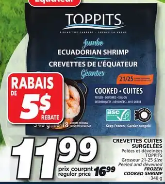 IGA FROZEN COOKED SHRIMP offer