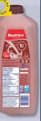 IGA BEATRICE CHOCOLATE MILK offer