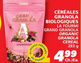 IGA LA FOURMI GRAND GRANOLA ORGANIC GRANOLA CEREAL offer