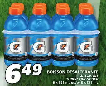 IGA GATORADE THIRST QUENCHER offer
