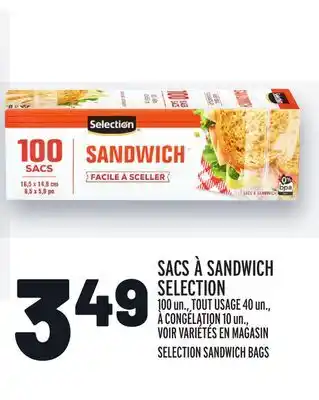 Metro SACS À SANDWICH SELECTION | SELECTION SANDWICH BAGS offer
