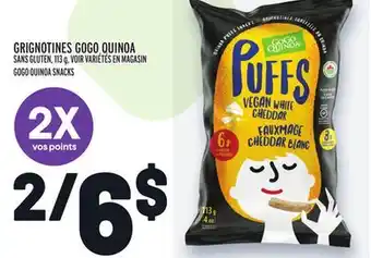 Metro GRIGNOTINES GOGO QUINOA | GOGO QUINOA SNACKS offer