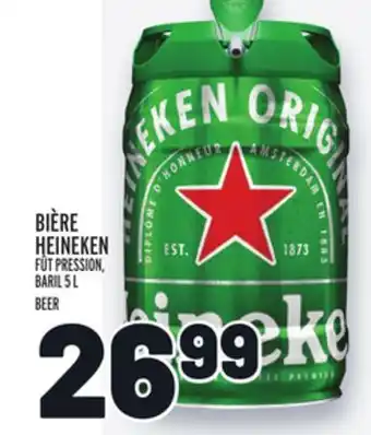 Metro BIÈRE HEINEKEN BEER offer