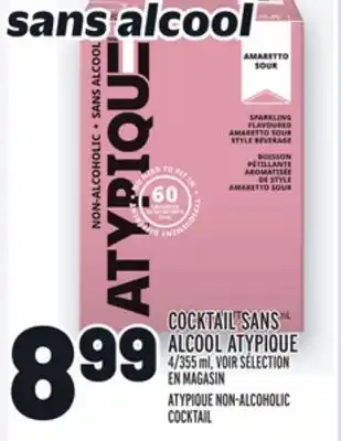 Metro COCKTAIL SANS ALCOOL ATYPIQUE | ATYPIQUE NON-ALCOHOLIC COCKTAIL offer