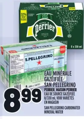 Metro EAU MINÉRALE GAZÉIFIÉE SAN PELLEGRINO | SAN PELLEGRINO CARBONATED MINERAL WATER offer