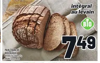 Metro PAIN TRANCHÉ BIOLOGIQUE | ORGANIC SLICED BREAD offer