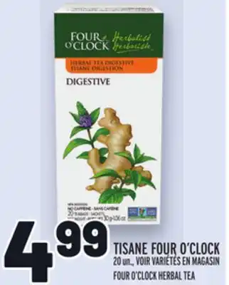 Metro TISANE FOUR O'CLOCK | FOUR O'CLOCK HERBAL TEA offer