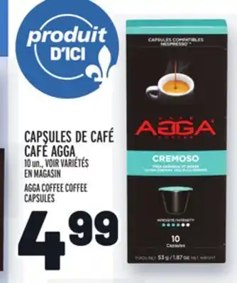 Metro CAPSULES DE CAFÉ CAFÉ AGGA | AGGA COFFEE COFFEE CAPSULES offer
