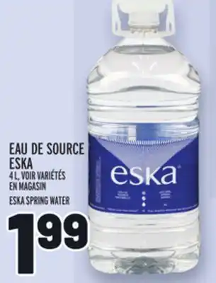 Metro EAU DE SOURCE ESKA | ESKA SPRING WATER offer