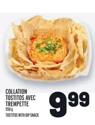 Metro COLLATION TOSTITOS AVEC TREMPETTE | TOSTITOS WITH DIP SNACK offer