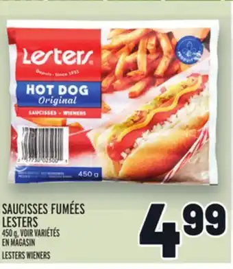 Metro SAUCISSES FUMÉES LESTERS | LESTERS WIENERS offer