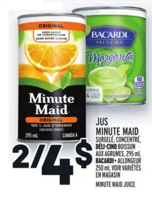 Metro JUS MINUTE MAID | MINUTE MAID JUICE offer