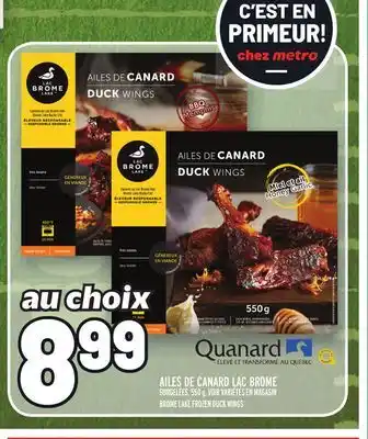 Metro AILES DE CANARD LAC BROME | BROME LAKE FROZEN DUCK WINGS offer