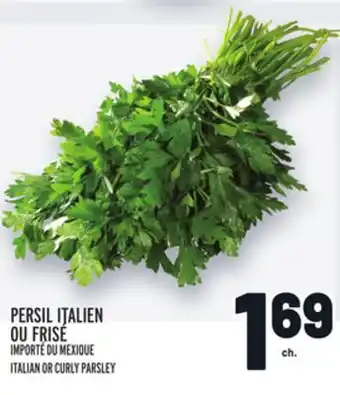 Metro PERSIL ITALIEN OU FRISÉ | ITALIAN OR CURLY PARSLEY offer