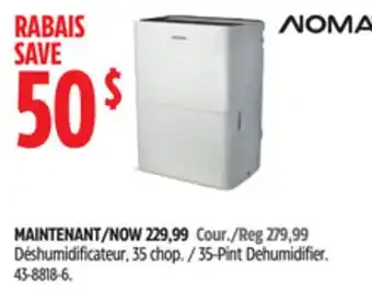 Canadian Tire NOMA 35-Pint Dehumidifier offer