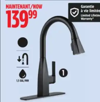 Canadian Tire Peerless Xander 1-Handle Kitchen Faucet offer