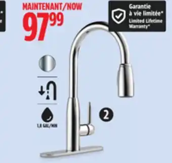 Canadian Tire Peerless Tunbridge 1-Handle Bathroom Faucet offer