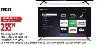 Canadian Tire RCA 42 1080p LED ROKU Smart TV offer
