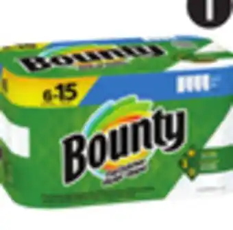 Canadian Tire Bounty Paper Towel, 6=15 Rolls offer