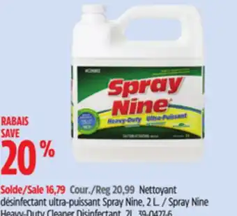 Canadian Tire Spray Nine Heavy-Duty Cleaner Disinfectant, 2L offer