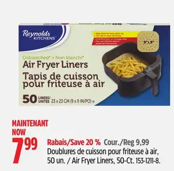 Canadian Tire Reynolds Air Fryer Liners, 50-Ct offer
