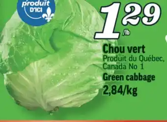 Marché Richelieu CHOU VERT | GREEN CABBAGE offer