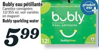 Marché Richelieu BUBLY EAU PÉTILLANTE | BUBLY SPARKLING WATER offer