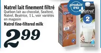 Marché Richelieu NATREL LAIT FINEMENT FILTRÉ | NATREL FINE-FILTERED MILK offer