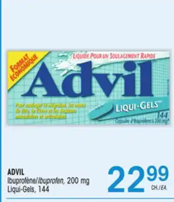 Uniprix ADVIL Ibuprofène/Ibuprofen, 200 mg Liqui-Gels offer
