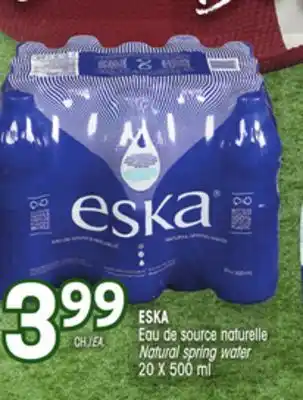Uniprix ESKA Eau de source naturelle/Natural spring water offer