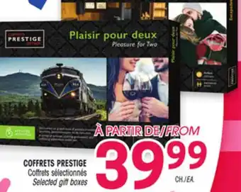 Uniprix COFFRETS PRESTIGE Coffrets sélectionnés/Selected gift boxes offer