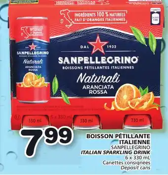 Marches Tradition SANPELLEGRINO ITALIAN SPARKLING DRINK offer