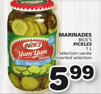 Marches Tradition BICK'S PICKLES offer