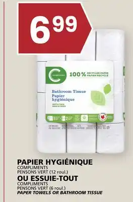 Rachelle-Bery Grocery COMPLIMENTS PAPER TOWELS OR BATHROOM TISSUE offer