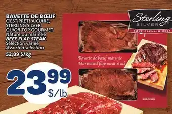 Marché Bonichoix C'EST PRÊT! À CUIRE, STERLING SILVER OR TOP GOURMET BEEF FLAP STEAK offer